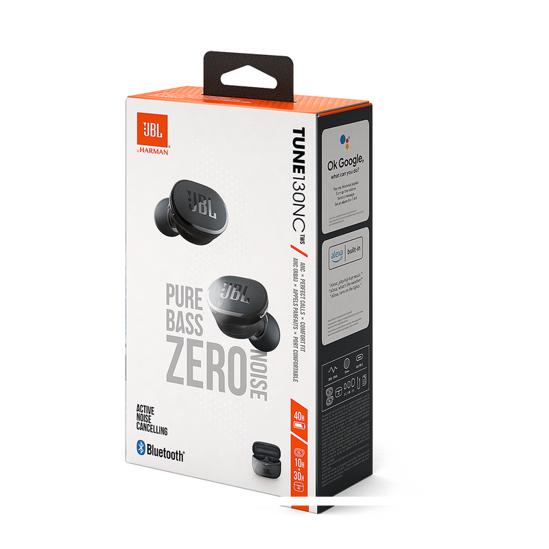JBL Tune 130NC TWS - Black - True wireless Noise Cancelling earbuds - Detailshot 10 image number null